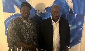 Chief Basha Iddrisu Ibrahim with President-Elect John Dramani Mahama