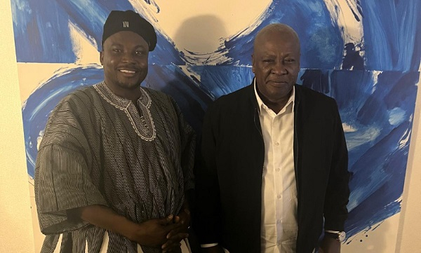 Chief Basha Iddrisu Ibrahim with President-Elect John Dramani Mahama