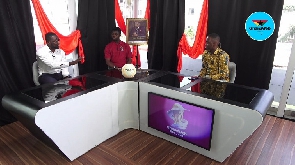 A photo of Joel Eshun, Daniel Oduro and Emmanuel Enin on GhanaWeb Mundial