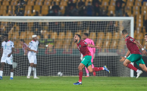 Sofiane Boufal celebrating after he scored the winner