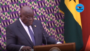 President Akufo-Addo reading the 2019 State of the Nation's Address