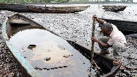 A photo showing polluted water