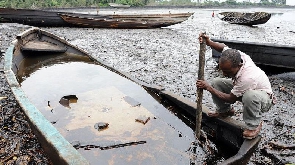 A photo showing polluted water