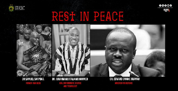 Asante Kotoko mourns death of late supporters Dr Omane Boamah and Dr Samuel Sarpong