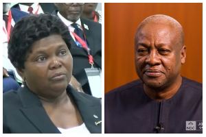Justice Janapare Bartels-Kodwo and President John Mahama