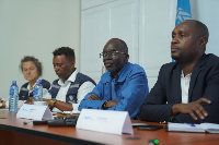 WHO regional director for Africa, attends a press conference in Bunia, Congo