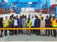 The Committee with the MPS Team at the New Port