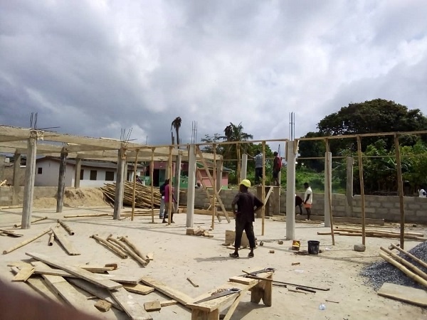 The  Apremdo social center project is still under construction