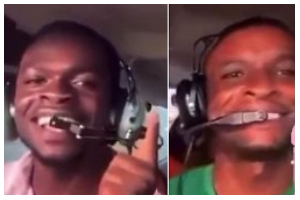 A photo of the crash victims,Captain Frank Donkor and Elijjah Donkor