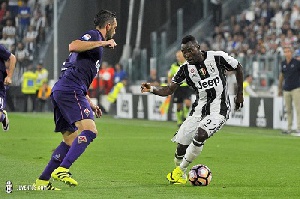 Kwadwo Asamoah in action for Juventus