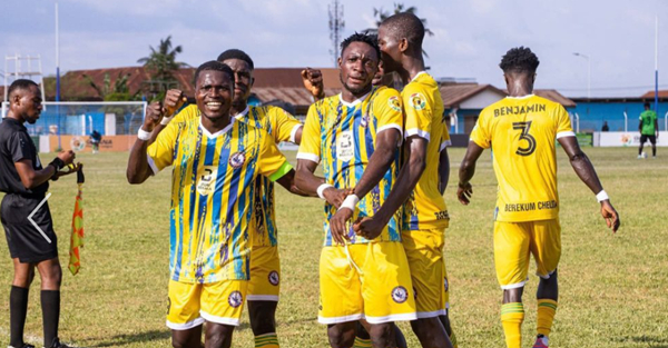 Berekum Chelsea has secured a 2-0 victory over Karela United