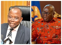President Akufo-Addo insisted in a CNN interview that Mr Domelevo was not forced out of office