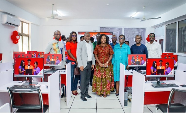 Telecel hands over the renovated 42-unit IT lab to the University of Ghana
