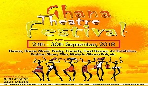 The week long Ghana Theatre Festival begins today