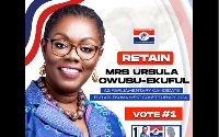 Ursula has retained her bid to lead the NPP at Ablekuma West