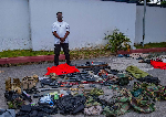 Fake police officer, 63 others arrested in Accra swoop over suspected firearms trade Fake police officer, 63 others arrested in Accra swoop over suspected firearms trade