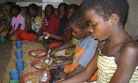 File photo of children eating