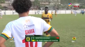 Fabio Gama makes his Asante Kotoko debut against Medeama