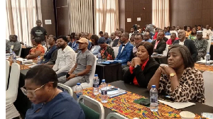 Some of the participants seated