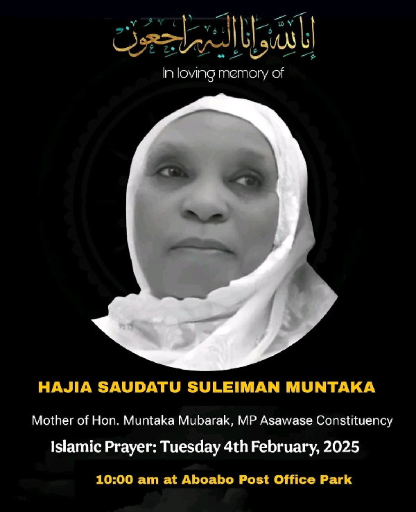 Hajia Saudatu Sulemana Muntaka is the mother of Ghana's Minister of Interior, Mohammed-Mubarak