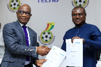 (L) GFA Vice president Mark Addo