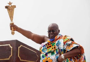 President Nana Addo Dankwa Akufo-Addo during his swearing in in 2017