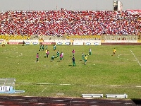 The Baba Yara Stadium was almost full on Sunday