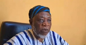 Choggu Naa Mahamadu (above) spoke on behalf of the Gulkpe-Naa, Naa Yab Gukpe-Naa