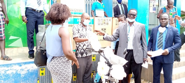 The Nzema Manle Rural Bank Limited presenting the items to the Assemblies