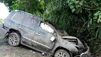 The vehicle in which Mark Woyongo was travelling in