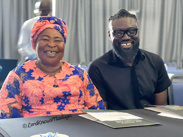 Akua Donkor with Roman Fada at their last meeting at the IPAC Meeting in Accra