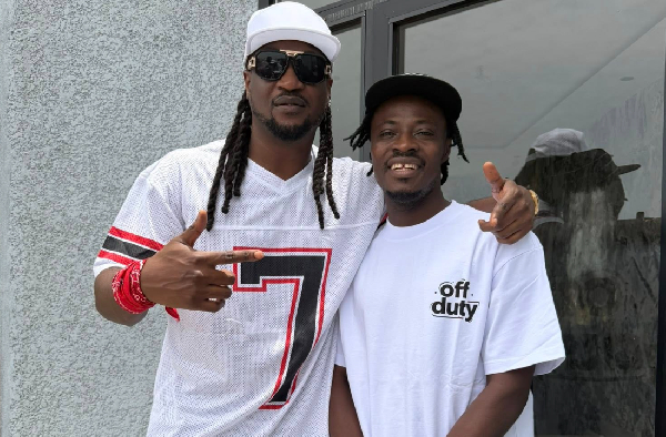 Rudeboy (L) with Fancy Gadam