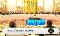 Screenshot from a video of President Mahama addressing the summit