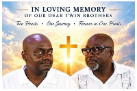 The late Dr Isaac Bampoe Addo and his twin brother, Sidney, who died weeks apart