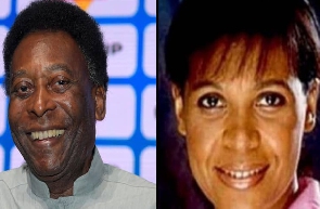 Pele and his daughter