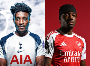 Kudus Mohammed (L) moved to Tottenham Hotspur while Madueke (R) joined Arsenal