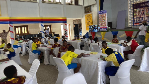 Some of the students participating in the contest