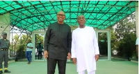 Labour party leader Peter Obi and founder of Winners Chapel, Bishop David Oyedepo