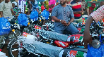 Former NIB Bank boss donates 18 motorbikes to 9 NDC orphan constituencies in northern Ghana