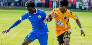 FC Ashantigold made the brighter start and took the lead in the 36th minute