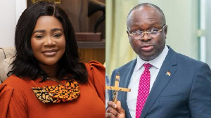 Kafui Danku (L) says Dr Omane Boamah's birthday alarm woke her up on December 26