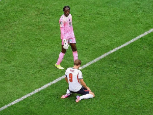 Benjamin Asare and Harry Kane met during the 2026 FIFA world Cup