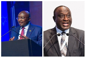 Alan Kyerematen (right), Dr Mahamudu Bawumia (left)