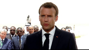 French President Macron Addresses Africans