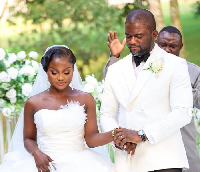 CEO of Caveman Watches, Anthony Dzamefe and his newly-wedded wife