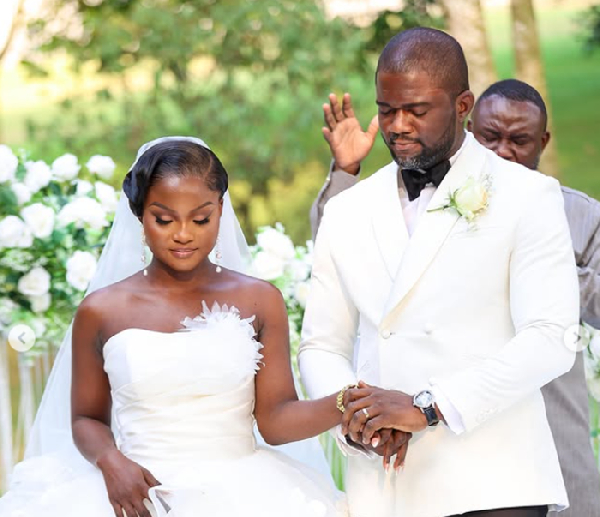 CEO of Caveman Watches, Anthony Dzamefe and his newly-wedded wife