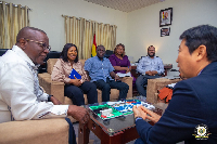 Dr Nii Moi Thompson (left) and Ambassador Choi (right)