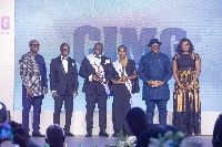 The award winners with some other personalities