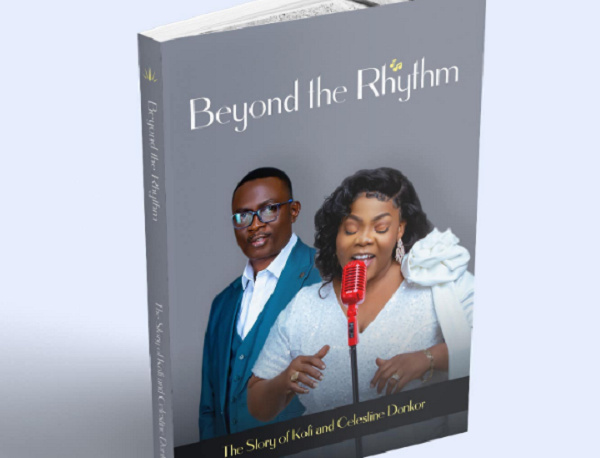 Gospel singer, Celestine Donkor, and her husband, Kofi Donkor captured on the frontpage of the book