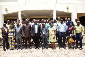 Officials of GGSA in a group photo with participants